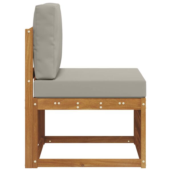 vidaXL Srednja sofa za van Čvrsto drvo akacije Prirodna