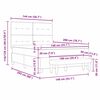 vidaXL Krevet s opruga kutije Svijetlo siva 140 x 200 cm tkanina