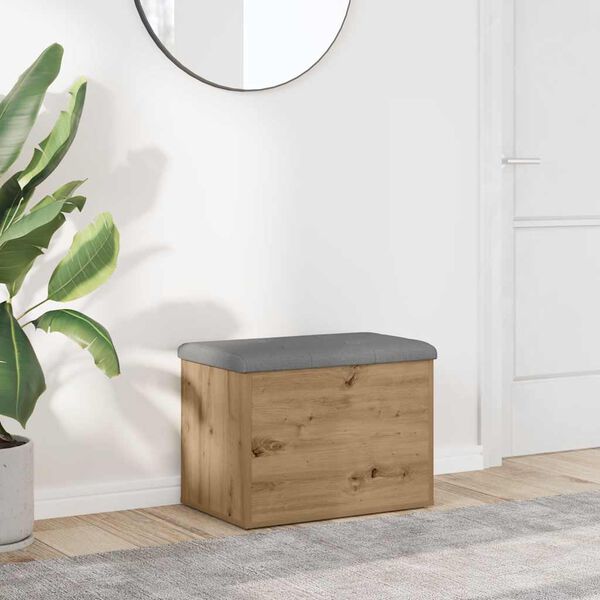 vidaXL Klupa za odlaganje Artisan hrast 62x42x45 cm izrađeno drvo