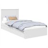 vidaXL Krevet s od storage Bijelo 90 x 190 cm Konstruirano drvo