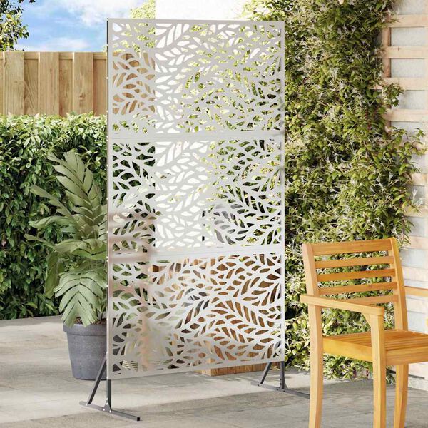 vidaXL Zaslon za privatnost Siva 100 x 50 x 180 cm Čelik