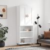 vidaXL Visoka komoda bijela 69,5x34x180 cm konstruirano drvo