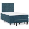 vidaXL Box spring krevet s madracem tamnoplavi 120 x 200 cm bar&scaron;unasti