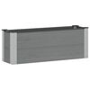 vidaXL Povi&scaron;ena vrtna gredica Siva 100 x 30 x 36 cm WPC i aluminij