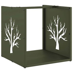 vidaXL Stalak za drva 40x40x40 cm hladno valjani čelik