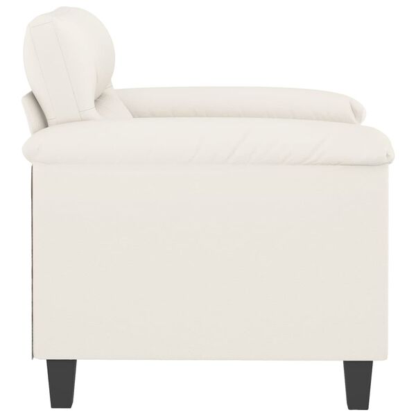 vidaXL Fotelja krem 60 cm od umjetne kože