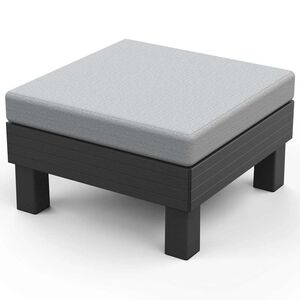 Keter Garden Elements Single Hocker Graphite sa svijetlosivim jastukom