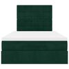 vidaXL Okvir za krevet s madracima tamnozeleni 120x190 cm bar&scaron;unasti