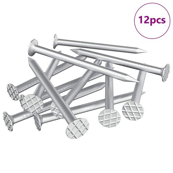 vidaXL Čavli za Drvo 12 pcs Srebrno &Oslash; 3 x 15 mm Metal