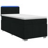 vidaXL Boxspring krevet s madracem Crna 90 x 190 cm Tkanina