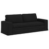 vidaXL Sofa 2 pcs Crna 182 x 80 x 82 cm tkanina