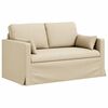 vidaXL Sofa 2 pcs Krema 139 x 78 x 80 cm tkanina