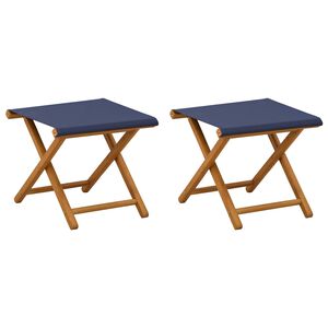 vidaXL Ležaljka 2 pcs Čvrsto drvo eukaliptusa Plava