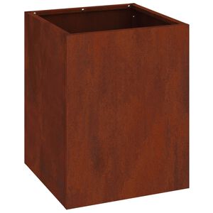 vidaXL Vrtna saksija Rđa 32 x 32 x 40 cm