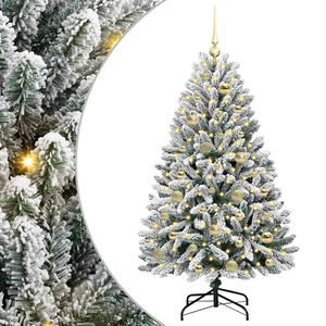 vidaXL Umjetno božićno drvce 120 cm 150 LED lampica Topla bijela