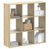 vidaXL Regal za knjige boja hrasta 102x32x102 cm od konstruiranog drva
