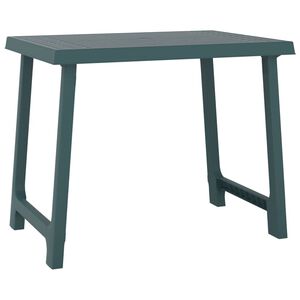 vidaXL Stol za kampiranje zeleni 79 x 56 x 64 cm PP izgled drva