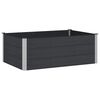 vidaXL Povi&scaron;ena vrtna gredica Crna 150 x 100 x 54 cm alu.
