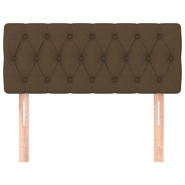 vidaXL Uzglavlje tamnosmeđe 90x7x78/88 cm od tkanine