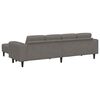 vidaXL Sofa s jastukom Svijetlo siva 250 x 188 x 76 cm Kordura tekstil
