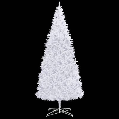 vidaXL Umjetno osvijetljeno božićno drvce 400 cm bijelo