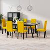 vidaXL Blagovaonske stolice 6 kom žute bar&scaron;unaste