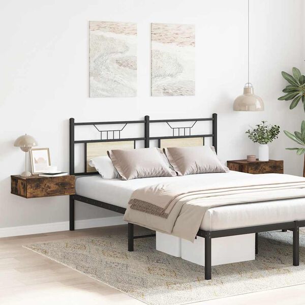 vidaXL Viseći noćni ormarići 2 kom boja hrasta 40 x 30 x 15 cm drveni