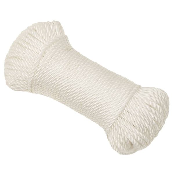 vidaXL Radno uže bijeli 6 mm 50 m od polipropilena