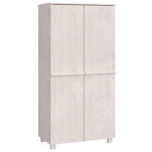 vidaXL Ormar HAMAR bijeli 89 x 50 x 180 cm od masivne borovine