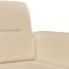 vidaXL 3-dijelni set sofa s jastucima krem od mikrovlakana