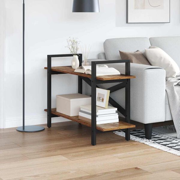 vidaXL Polica Staro drvo 100 x 33,5 x 64 cm Konstruirano drvo