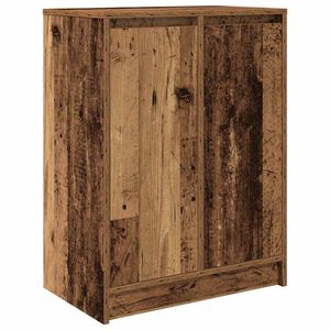 vidaXL Ormarić za cipele boja staro drvo 57x34x76 cm konstruirano drvo