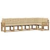 vidaXL Set vanjskih sofa 6 kom. Bijela i bež