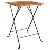 vidaXL Sklopivi bistro stol 55 x 54 x 71 cm masivna tikovina i čelik