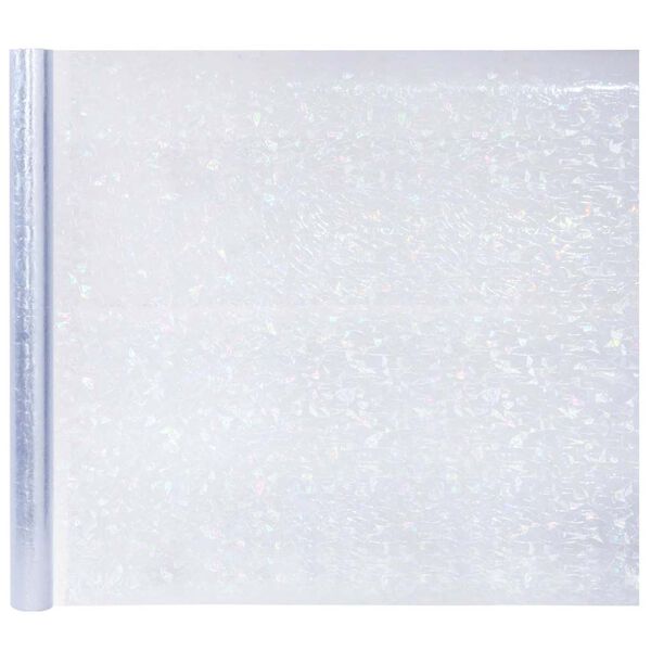 vidaXL Prozorske folije 3 kom matirane 3D s uzorkom duge PVC