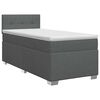 vidaXL Boxspring krevet s madracem Tamnosiva 80 x 200 cm Tkanina