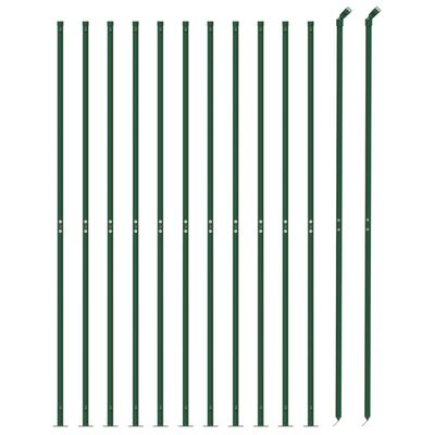 vidaXL Ograda od žičane mreže s prirubnicom zelena 0,8 x 25 m