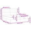 vidaXL Otomanski okvir kreveta s madracima crni 160x200cm umjetna koža