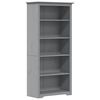 vidaXL Regal za knjige BODO sivi 82x40x173 cm od masivne borovine