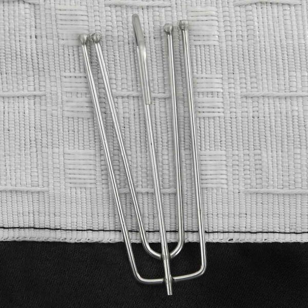 vidaXL Zavjese za zamračivanje s kukama 2 kom crne 140 x 175 cm