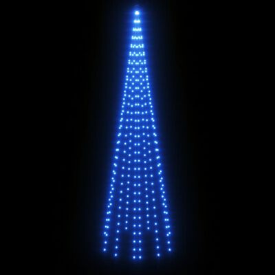 vidaXL Božićno drvce na stijegu 310 LED žarulja plave 300 cm