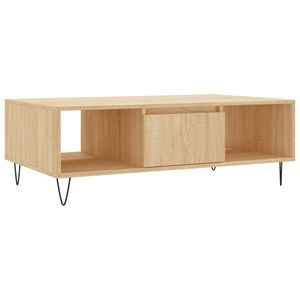vidaXL Stolić za kavu boja hrasta 104 x 60 x 35 cm konstruirano drvo