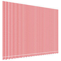 vidaXL Zamjenska tkanina za tendu crveno-bijela prugasta 5 x 3,5 m