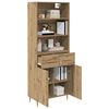 vidaXL Highboard Umjetnički hrast 69,5 x 34 x 180 cm Konstruirano drvo