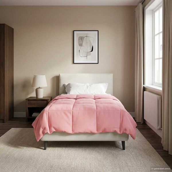 vidaXL Zimska pokrivača &Scaron;onerisan Ružičasta 135 x 200 cm Mikrovlakna