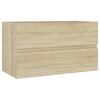 vidaXL Ormarić za umivaonik boja hrasta sonome 80x38,5x45 cm drveni