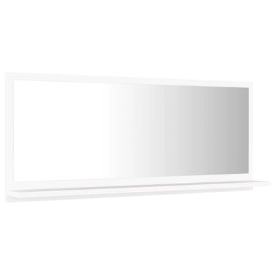 vidaXL Kupaonsko ogledalo bijelo 90 x 10,5 x 37 cm konstruirano drvo