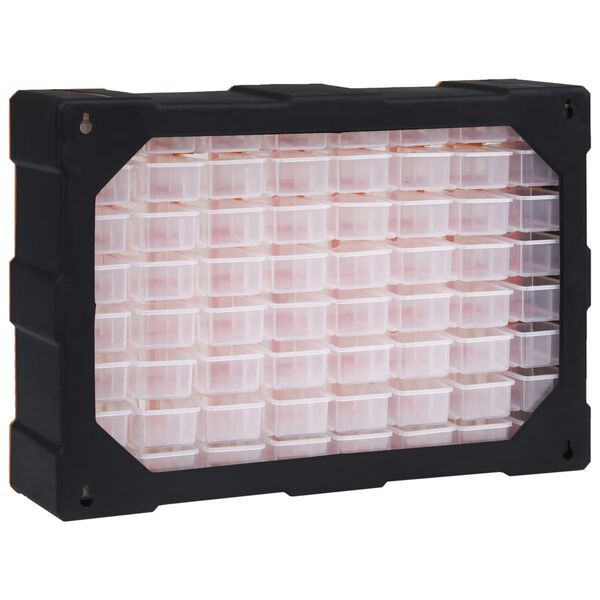 vidaXL Organizator sa 64 ladice 52 x 16 x 37,5 cm