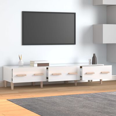 vidaXL TV ormarić sjajni bijeli 150 x 34,5 x 30 cm konstruirano drvo