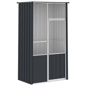 vidaXL Kavez za ptice antracit 115 x 78 x 200 cm od pocinčanog čelika